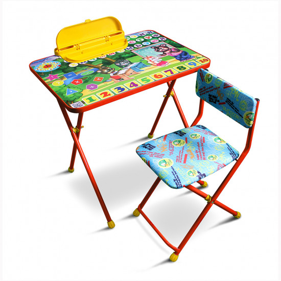 Комплект детской мебели "Лесная школа" цвет оранжевый
