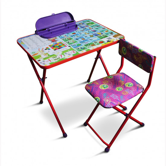 Комплект детской мебели "Умняшки первоклашки" цвет красный