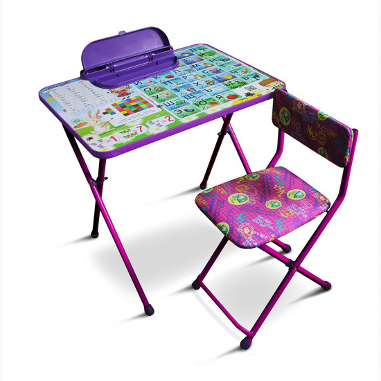 Комплект детской мебели "Умняшки первоклашки" цвет фиолетовый